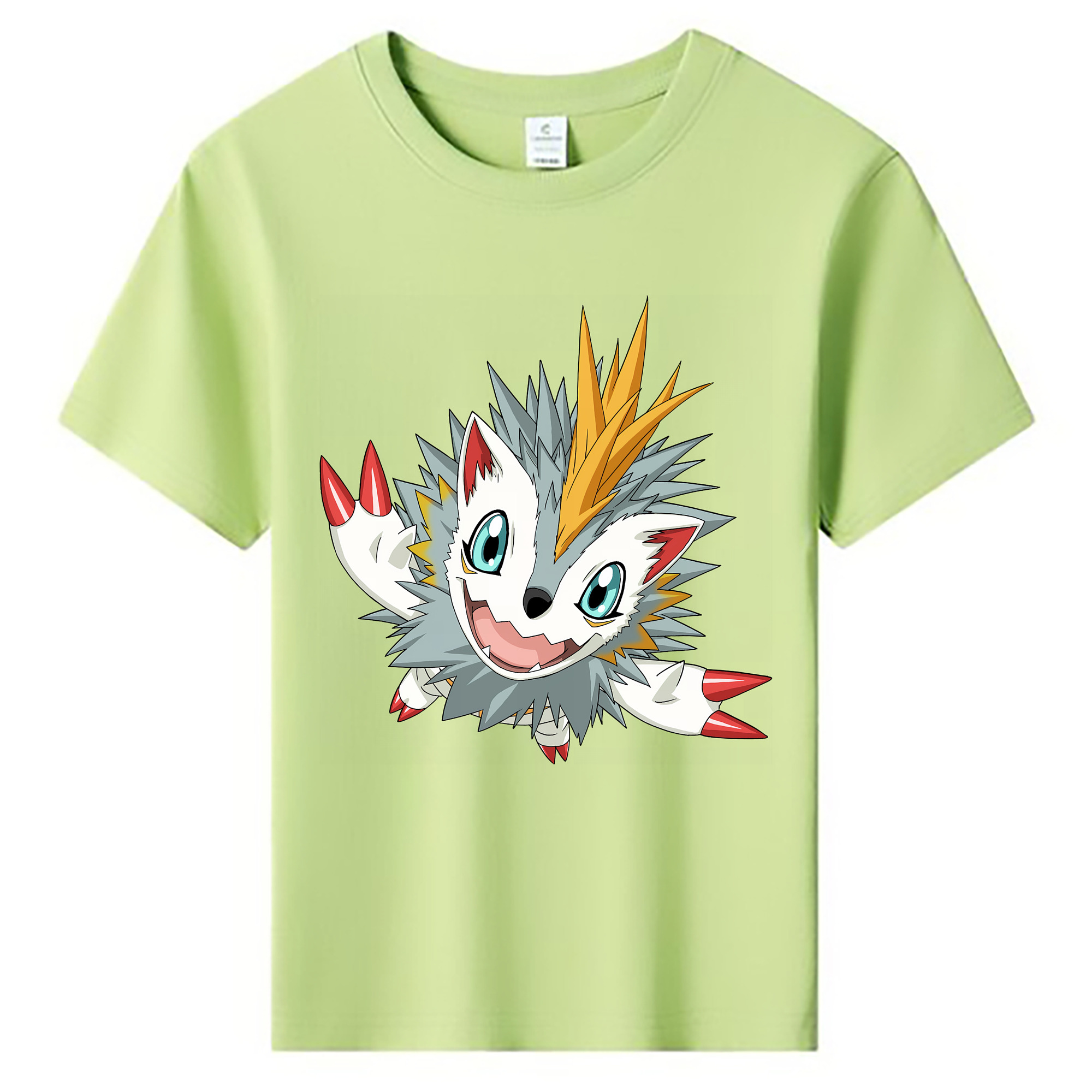 （画像用） Digimon デジタルモンスター/デジモン 綿100％キッズTシャツ（フロントプリント）